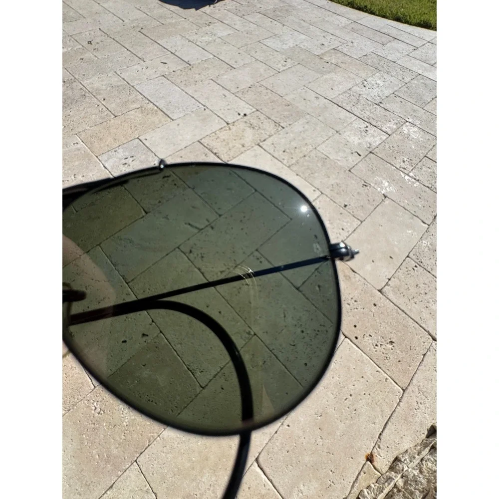 Ray-Ban Shooter Sunglasses Black Vintage B&L Aviator‎ G-15 Lens USA Made 1980's
